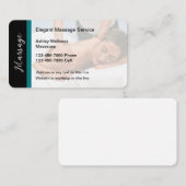Moderner Massagetherapeut bearbeitet Visitenkarten Visitenkarte (Vorne/Hinten)