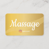 Moderner Massagetherapeut Elegante Vorlagen Visitenkarte (Rückseite)