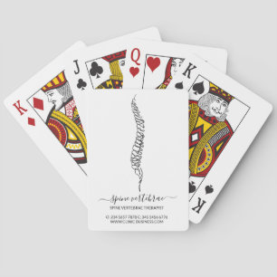 Moderner Massagetherapeut Orthopädie Spielkarten