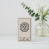 Moderner Massagetherapeut Visitenkarte (Stehend Vorderseite)