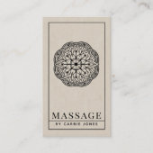 Moderner Massagetherapeut Visitenkarte (Vorderseite)