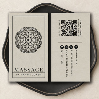 Moderner Massagetherapeut  Visitenkarte