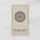 Moderner Massagetherapeut  Visitenkarte (Vorderseite)