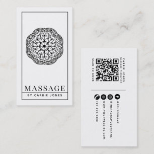 Moderner Massagetherapeut Visitenkarte