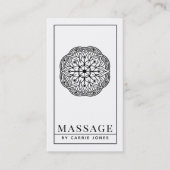 Moderner Massagetherapeut Visitenkarte (Vorderseite)