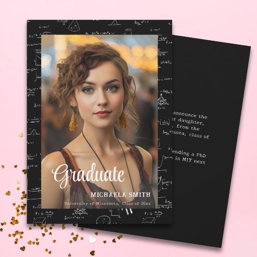 Moderner Mathematik Script Foto Uni-Abschluß Ankündigung