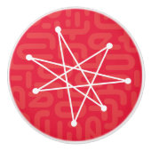 Moderner MCM MOD Star für das Mittelalter Keramikknauf (Vorderseite)