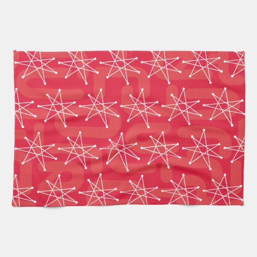 Moderner MCM MOD Star für die Weihnachtszeit Geschirrtuch (Horizontal)