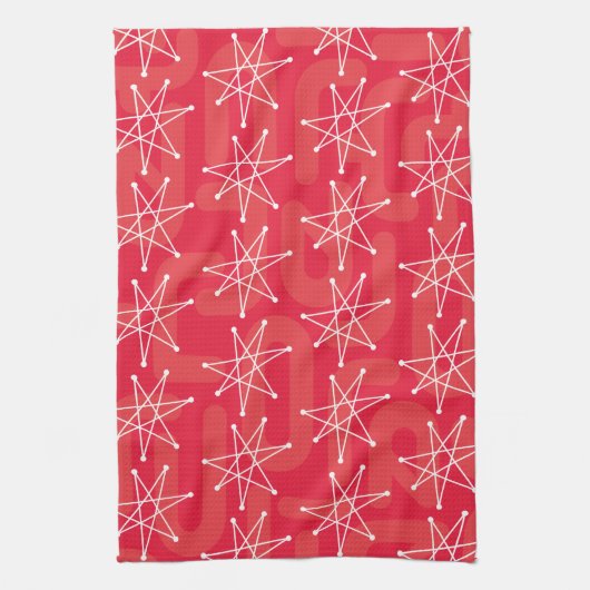 Moderner MCM MOD Star für die Weihnachtszeit Geschirrtuch (Vertikal)