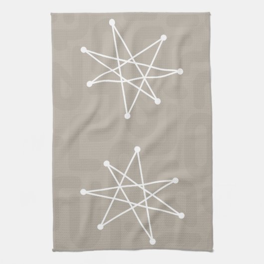 Moderner MCM MOD Star für die Weihnachtszeit Geschirrtuch (Vertikal)