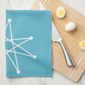 Moderner MCM MOD Star für die Weihnachtszeit Geschirrtuch (Viertel Falte)