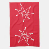 Moderner MCM MOD Star für die Weihnachtszeit Geschirrtuch (Vertikal)