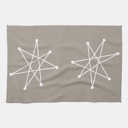 Moderner MCM MOD Star für die Weihnachtszeit Geschirrtuch (Horizontal)