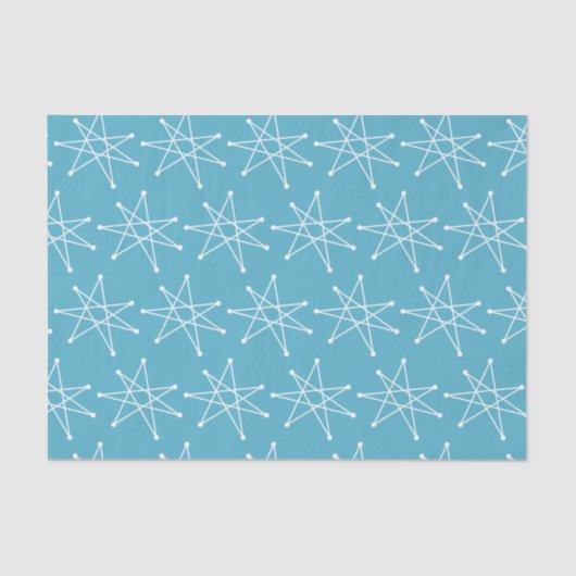 Moderner MCM MOD Star für die Weihnachtszeit Seidenpapier (Vorderseite)