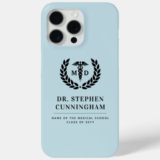 Moderner MD Doktor der Medicine Med School Abschlu Case-Mate iPhone Hülle (Rückseite)