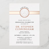 Moderner MD Doktor der Medicine Med School Abschlu Folieneinladung (Vorderseite)