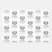 Moderner MD Doktor der Medicine Med School Abschlu Geschenkpapier Set (Vorderseite)