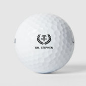 Moderner MD Doktor der Medicine Med School Abschlu Golfball (Vorderseite)