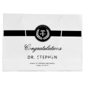 Moderner MD Doktor der Medicine Med School Abschlu Große Geschenktüte (Rückseite)