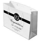 Moderner MD Doktor der Medicine Med School Abschlu Große Geschenktüte (Rückseite Schrägansicht)