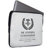 Moderner MD Doktor der Medicine Med School Abschlu Laptopschutzhülle (Vorne Rechts)