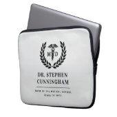 Moderner MD Doktor der Medicine Med School Abschlu Laptopschutzhülle (Vorderseite Links)