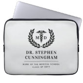 Moderner MD Doktor der Medicine Med School Abschlu Laptopschutzhülle (Vorderseite)