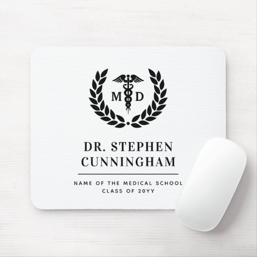 Moderner MD Doktor der Medicine Med School Abschlu Mousepad (Mit Mouse)
