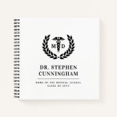 Moderner MD Doktor der Medicine Med School Abschlu Notizblock (Vorderseite)