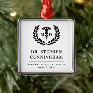 Moderner MD Doktor der Medicine Med School Abschlu Ornament Aus Metall