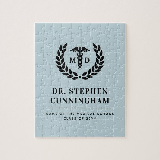 Moderner MD Doktor der Medicine Med School Abschlu Puzzle (Vertikal)