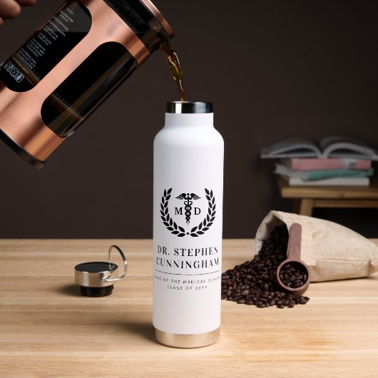 Moderner MD Doktor der Medicine Med School Abschlu Trinkflasche (Kaffee)