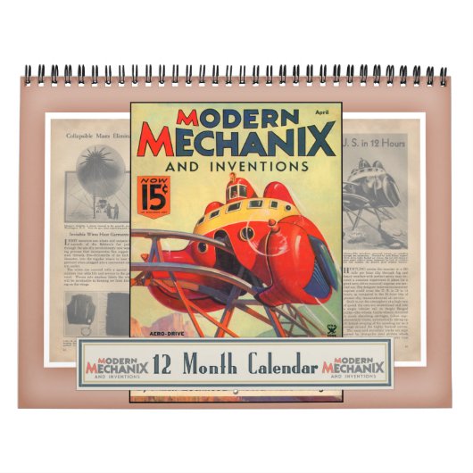 Moderner Mechanix u. Erfindungs-Kalender Kalender (Titelbild)