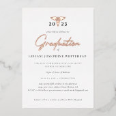 Moderner medizinischer Abschluss Folieneinladung (Vorderseite)