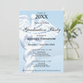 Moderner Medizinischer Caduceus-Abschluss | Foto Einladung (Stehend Vorderseite)