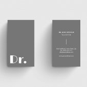 Moderner Medizinischer Dienst für graue Ärzte Visitenkarte