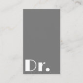 Moderner Medizinischer Dienst für graue Ärzte Visitenkarte (Vorderseite)