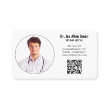Moderner Medizinischer Foto QR Code Minimalistisch