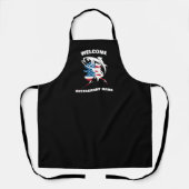 Moderner Meeresfrüchte Begrüßungslachs Alaska Kart Schürze (Vorderseite)