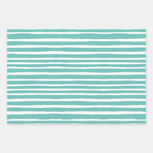 Moderner Meeresschaum gefärbt Versatile Geschenkpapier Set (Vorderseite 2)