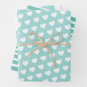 Moderner Meeresschaum gefärbt Versatile Geschenkpapier Set (Beispiel)