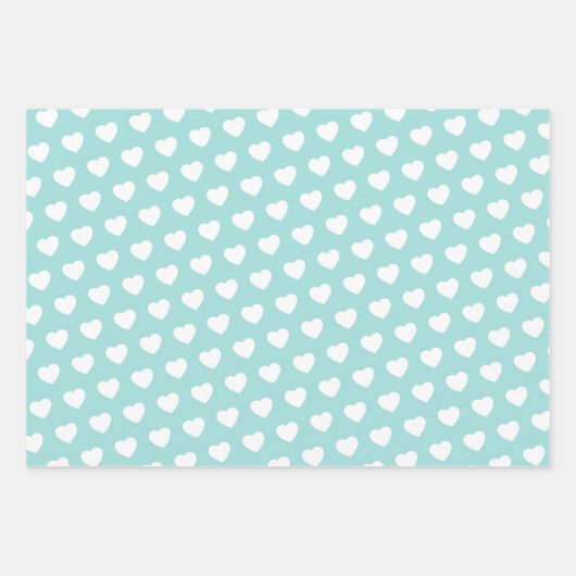 Moderner Meeresschaum gefärbt Versatile Geschenkpapier Set (Vorderseite)