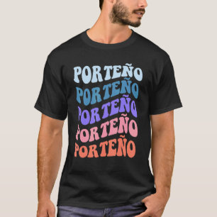 Moderner mehrfacher Text Porteño Buenos Aires 1 T-Shirt