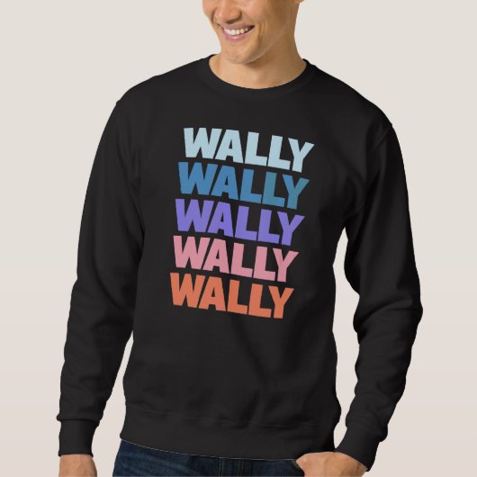 Moderner, mehrfacher Text Sweatshirt (Vorderseite)