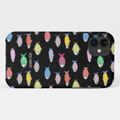 Moderner mehrfarbiger Fisch auf schwarz Case-Mate iPhone Hülle (Rückseite (Horizontal))