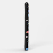 Moderner mehrfarbiger Fisch auf schwarz Case-Mate iPhone Hülle (Hinten/Rechts)