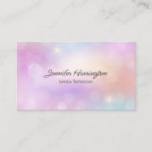 Moderner mehrfarbiger Lichteffekt Visitenkarte (Vorderseite)