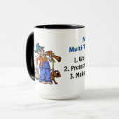 Moderner Mehrzweck-Mondbrennertassenbecher Tasse (Vorderseite Links)