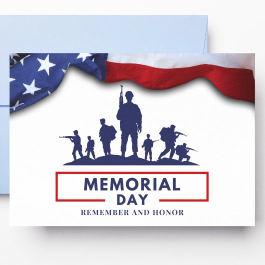 Moderner Memorial Day Postkarte