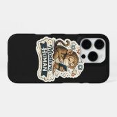 Moderner Mensch Lustiger Affe Smartphone Soziale M iPhone Hülle (Rückseite (Horizontal))